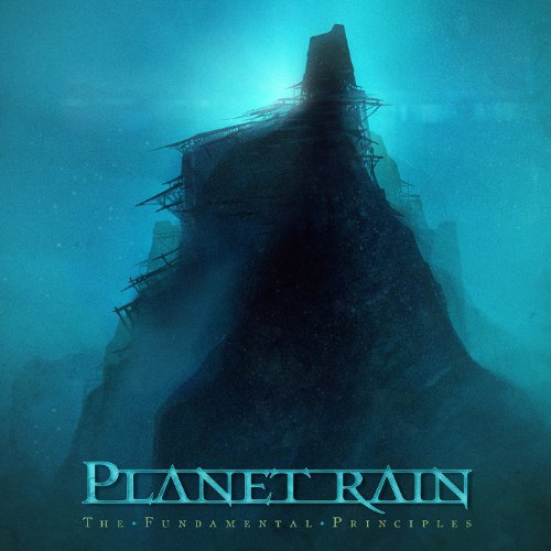 Blue album cover depicting a submerged, futuristic city structure.