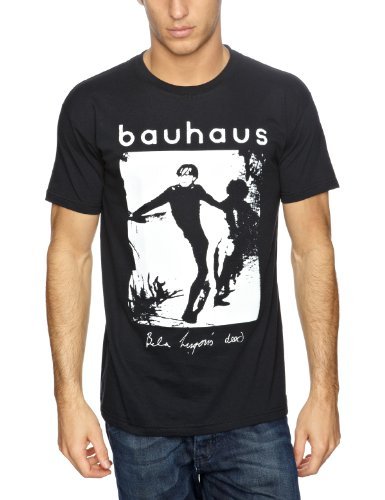 Black t-shirt with Bauhaus band logo and Bela Lugosi image.