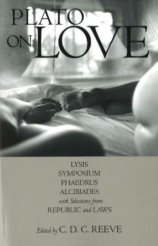 Book cover: "Plato on Love" with a classical sculpture detail.