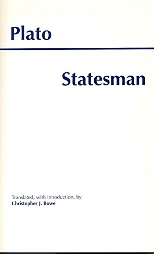 Book cover: "Statesman" by Plato, translated by Christopher J. Rowe.