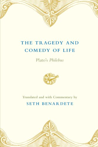 Book cover with gold ornamental frame, title "The Tragedy and Comedy of Life.