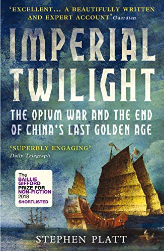 Book cover depicting historical sailing ships, titled “Imperial Twilight.”