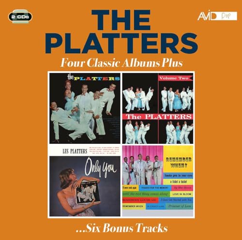 CD cover for The Platters’ “Four Classic Albums Plus” compilation.