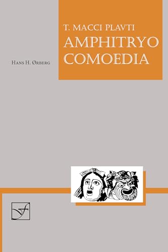 Book cover: "Amphitryo Comoedia" with theatrical mask illustration.