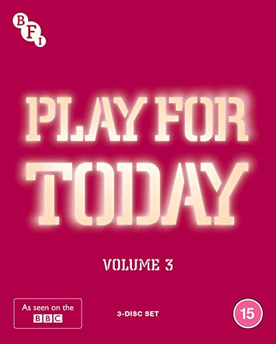 Play For Today Volume 3" Blu-ray cover with glowing title text.