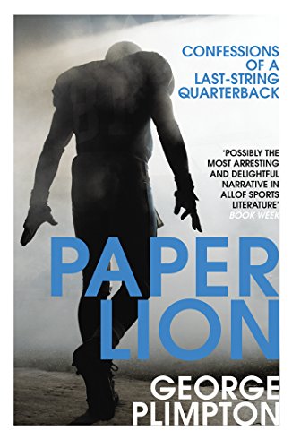 Book cover with a football player’s silhouette and bold blue text.