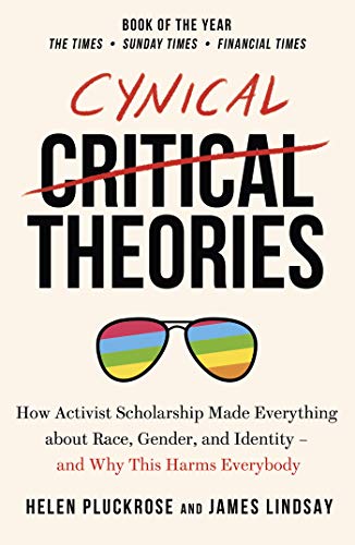 Book cover for Cynical Theories with a rainbow-colored pair of sunglasses illustration.