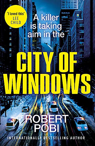 Book cover: City of Windows, a thriller with a city skyline.