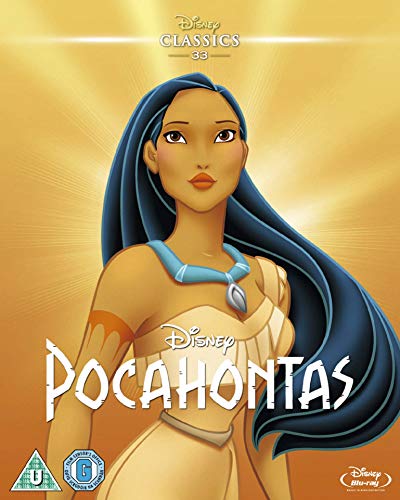 Pocahontas Blu-ray cover featuring an illustration of the Disney character.