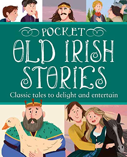 Book cover with illustrated characters from Irish folklore and stories.