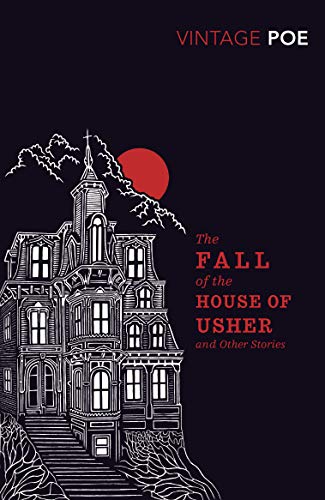 Vintage book cover featuring a detailed illustration of a gothic house.