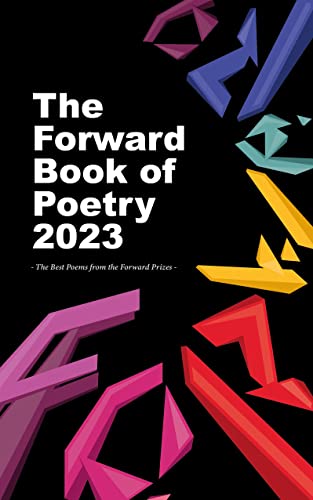 Black book cover with white text: "The Forward Book of Poetry 2023".