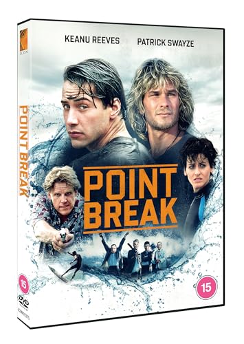 DVD cover for Point Break featuring portraits of Keanu Reeves and Patrick Swayze.