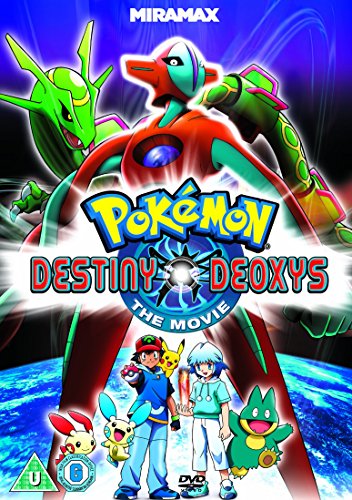 Pokemon Destiny Deoxys DVD cover featuring Deoxys, Ash, and other characters.
