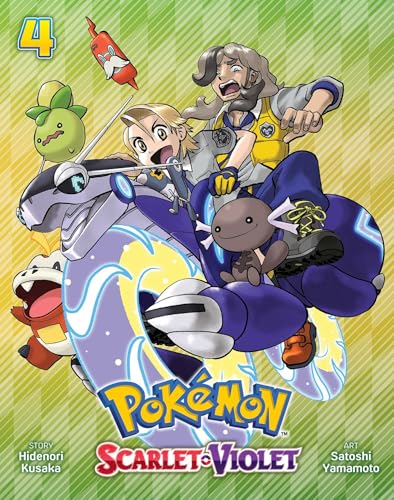 Pokemon Scarlet & Violet manga volume 4 cover with characters and Pokémon.