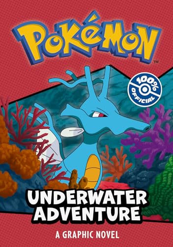 Pokemon graphic novel cover featuring the Water-type Pokémon Gyarados underwater.