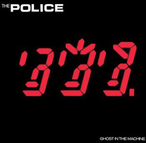 The Police album cover: red digital clock displaying '3:39' on black.