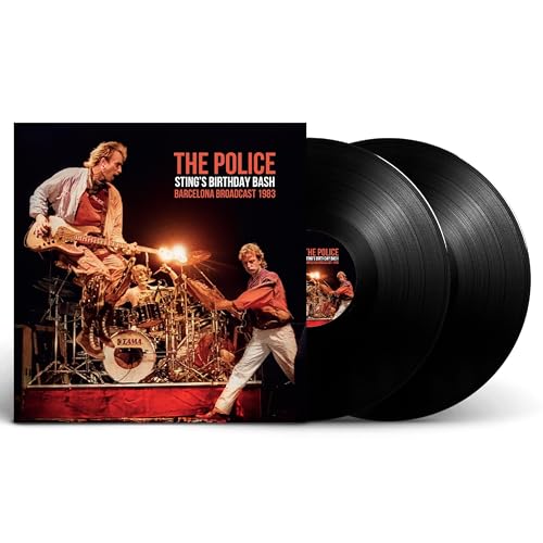 The Police Sting's Birthday Bash double vinyl record set with cover art.