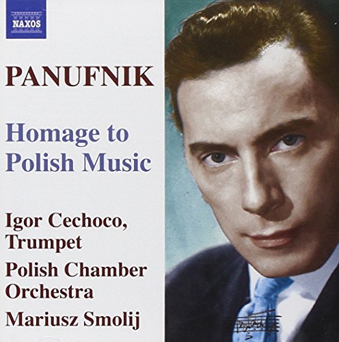 CD cover featuring a portrait of composer Panufnik and text details.