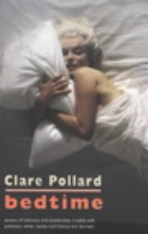 Book cover: woman in bed with pillows, title “bedtime” in red.