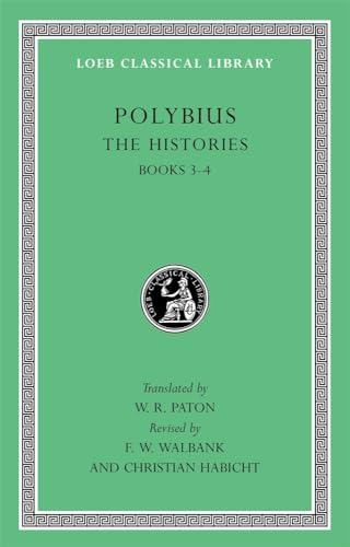 Green book cover with gold border, title “Polybius: The Histories Books 3-4”.