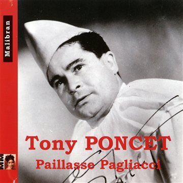 CD cover featuring Tony Poncet in clown makeup, with red and white text.