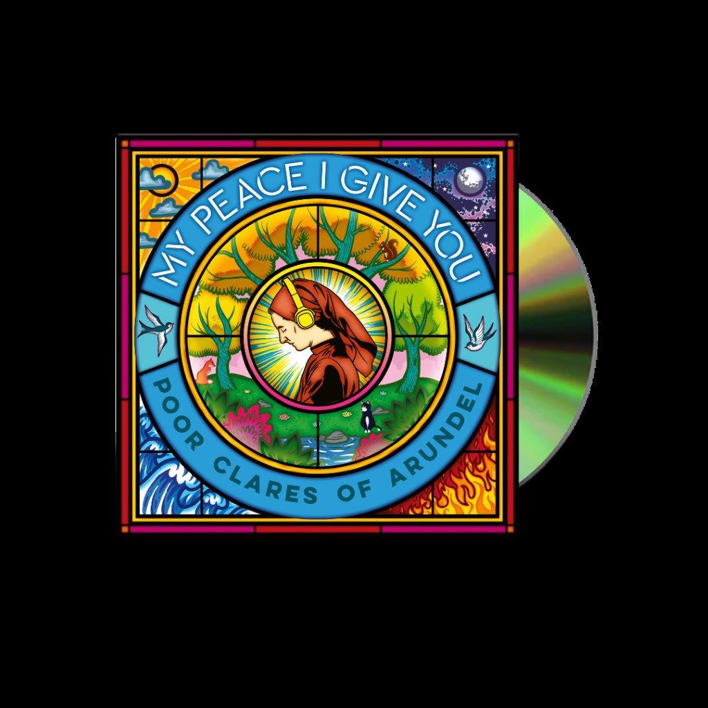 CD cover with stained-glass style image of a praying nun.