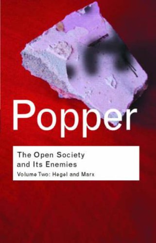 Book cover: "The Open Society and Its Enemies, Vol. 2" by Karl Popper.