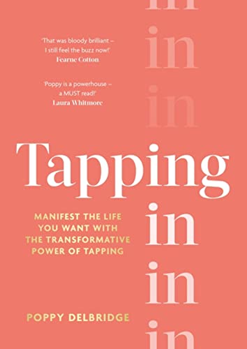 Book cover for "Tapping In" by Poppy Delbridge, red background, white text.