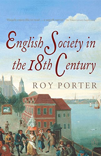 Book cover featuring an 18th-century street scene with people by a river.