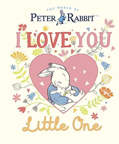 Peter Rabbit book cover with a bunny inside a pink heart.