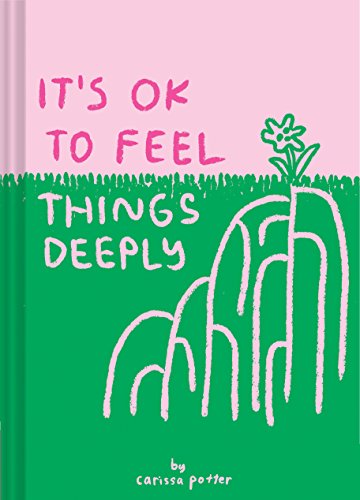 Book cover with pink text and green illustration of hills and flowers.