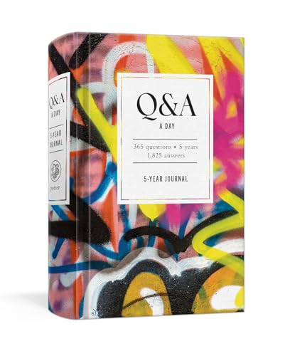Q&A a Day 5-Year Journal with colorful graffiti artS-style cover art.