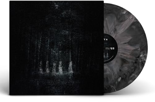 Pouya vinyl record with black sleeve and marbled grey and black disc.