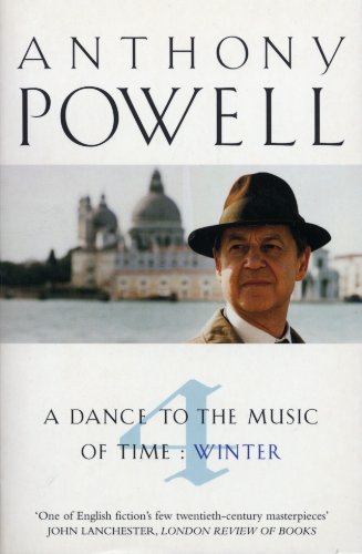 Book cover: "Dance To The Music Of Time Volume 4" with portrait and cityscape.