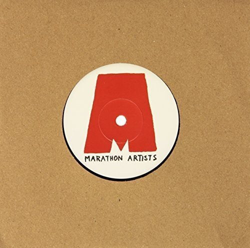 A brown cardboard sleeve with a white vinyl record label featuring a red "A".