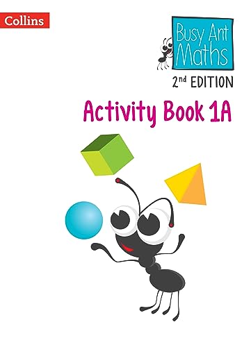 Collins Busy Ant Maths Activity Book 1A cover with ant and shapes.