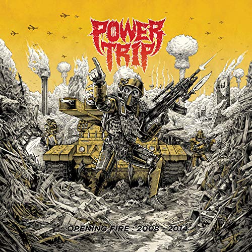 Power Trip album cover: dystopian illustration of war and destruction.