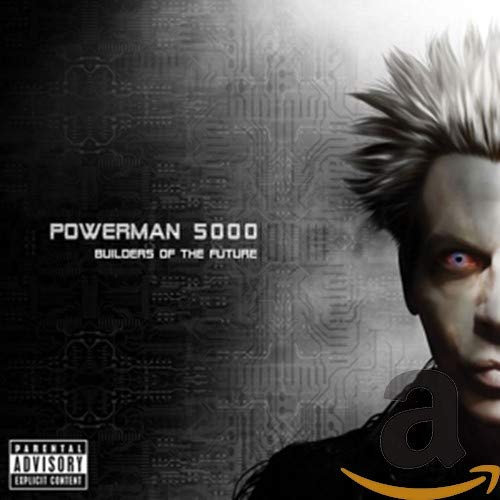Powerman 5000 album cover, close-up of a man with spiked hair.