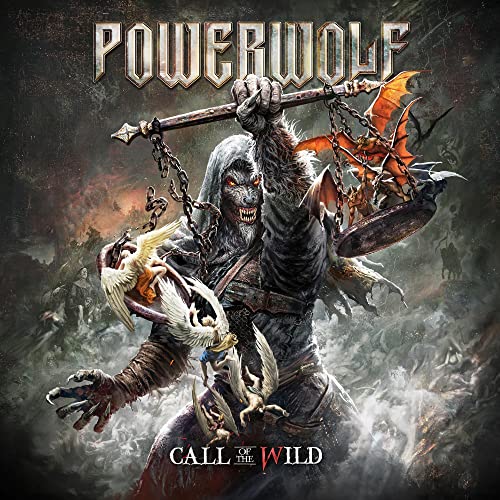 Album cover for Powerwolf’s “Call of the Wild” featuring a werewolf figure.