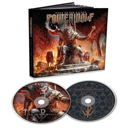 Powerwolf "Wake Up The Wicked" CD with two discs and artwork.