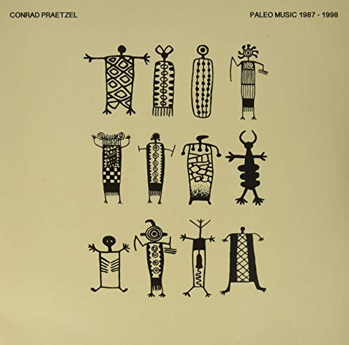 Vinyl record cover with black and white stylized figures.
