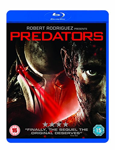 Predators" Blu-ray case featuring a Predator and a human face.