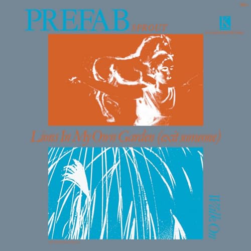 Album cover for Prefab Sprout’s “Lions In My Own Garden” with abstract figures.