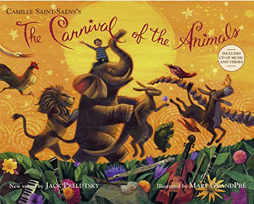 Colorful illustration of animals from Camille Saint-Saëns’ “Carnival of the Animals.”
