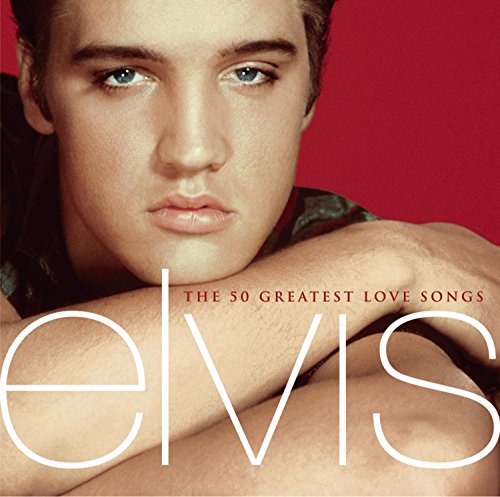 Elvis Presley CD cover featuring a close-up portrait and white text.