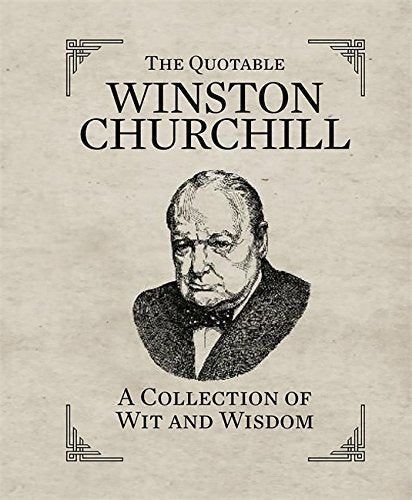 Book cover featuring a sketched portrait of Winston Churchill.