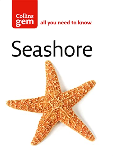 Front cover of the Collins Gem Seashore book featuring an orange starfish.