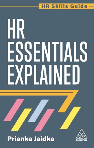Book cover: "HR Essentials Explained" by Prianka Jaidka, with colorful stripes.