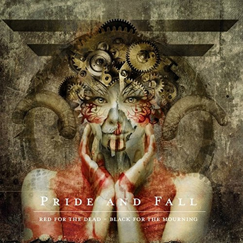 CD cover: woman’s face formed from gears and floral elements, distressed texture.
